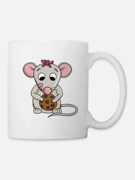 Mouse Finds Cookie - Mug - white