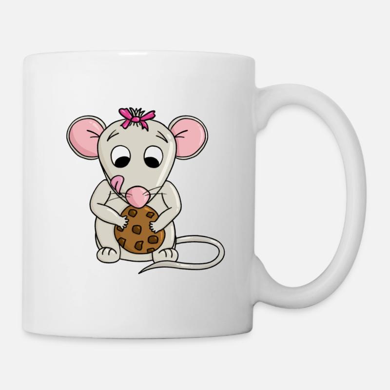 Mouse Finds Cookie - Mug - white