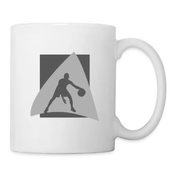 Joueur de basket-ball de cerceau - Mug blanc - blanc - Droite