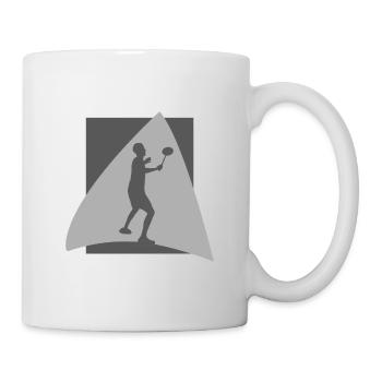 Badminton Players Badminton Rackets - Mug - white - Right