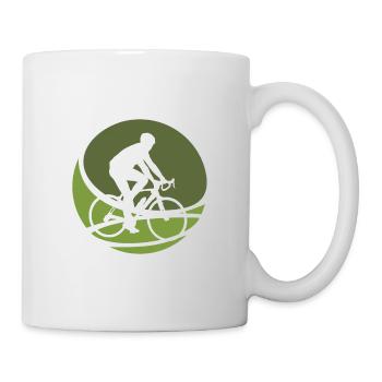 Fahrradfahrer Radfahren Radfahren - Tasse - Weiß - Rechts