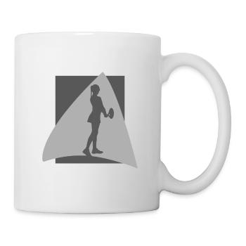 Tennis Tennisschläger - Tasse - Weiß - Rechts