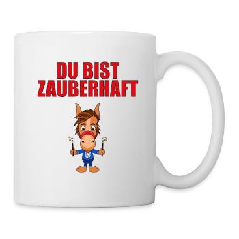 ZAUBERER - ZAUBERN - MAGIE - PFERD - PONY - PFERDE - Tasse - Weiß - Rechts