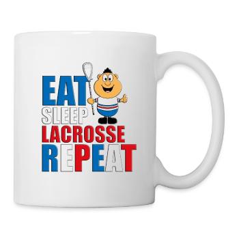 LACROSSE - SPORT - LIEBE - SPORTART - SPORTLER - Tasse - Weiß - Rechts