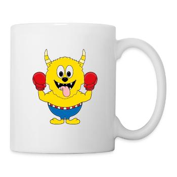 BOXEN - BOXER - KAMPFSPORT - MONSTER - SPORT - Tasse - Weiß - Rechts