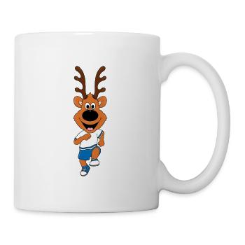 SPORT - FITNESS - MARATHON - LÄUFER - REH - Tasse - Weiß - Rechts