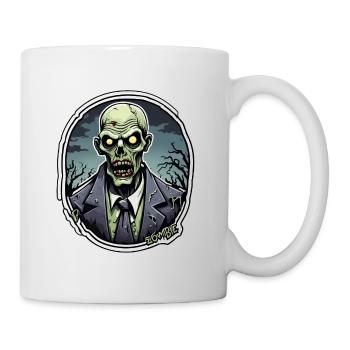 Zombie / Apocalypse / Undead / Horror / Virus / Logo - Mug - white - Right