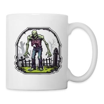 Zombie / Apocalypse / Undead / Horror / Virus / Logo - Mug - white - Right