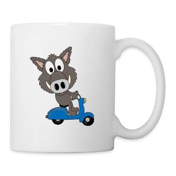 WILDSCHWEIN - ROLLER - TIER - TIERISCH - Tasse - Weiß - Rechts