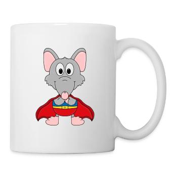 SUPERHELD - TIER - RATTE - HELD - TIERISCH - Tasse - Weiß - Rechts