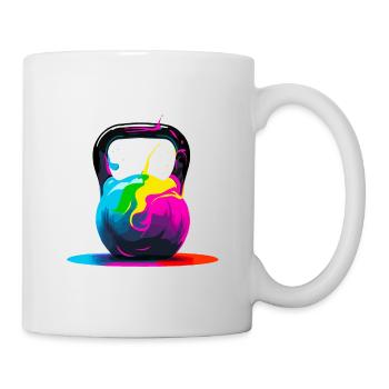 Kettlebelt fitness - Mug - white - Right