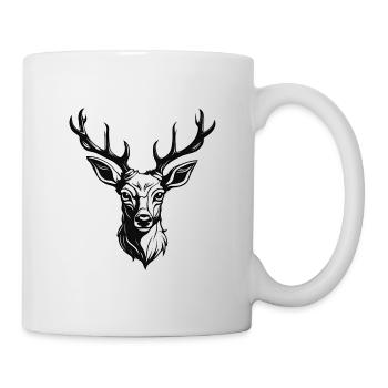 Cerf / Buck / Animal / Sauvage / Forêt / Sauvage - Mug blanc - blanc - Droite