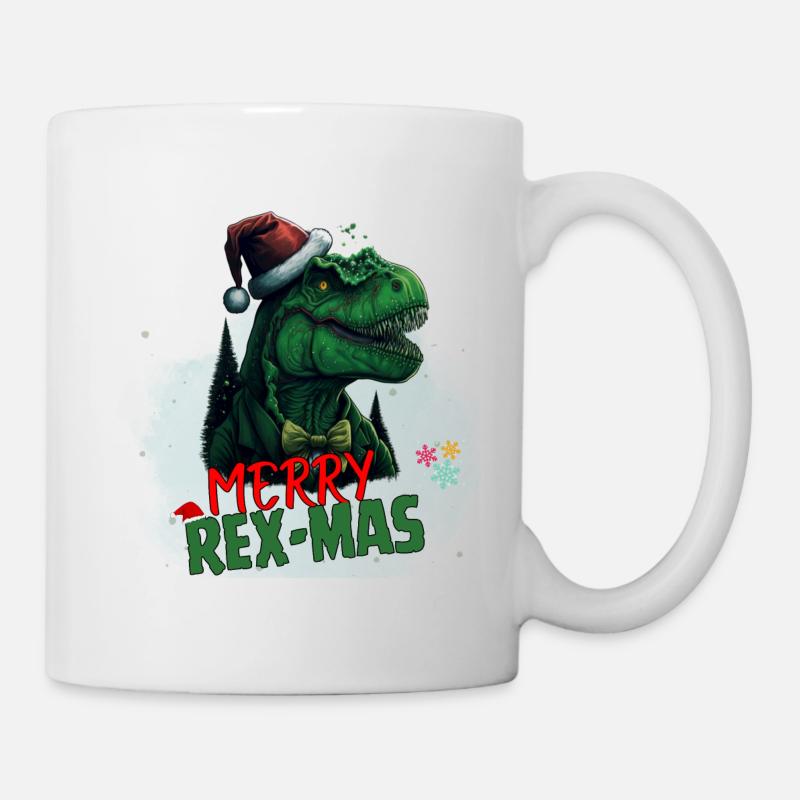 Ugly Christmas (Merry Rex-Mas) - Mug - white