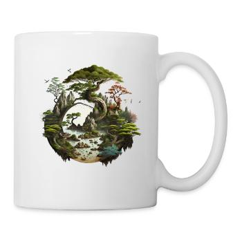 Sur les traces de la nature - Mug blanc - blanc - Droite