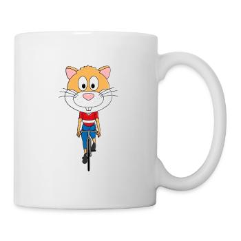 HAMSTERRAD - HAMSTER - RENNRAD - FAHRRAD - SPORT - Tasse - Weiß - Rechts