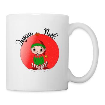 lutin de Noël - Mug blanc - blanc - Droite
