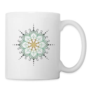 Mandala in cold colors - Mug - white - Right