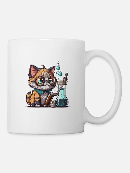 Découvertes félines - Mug blanc - blanc