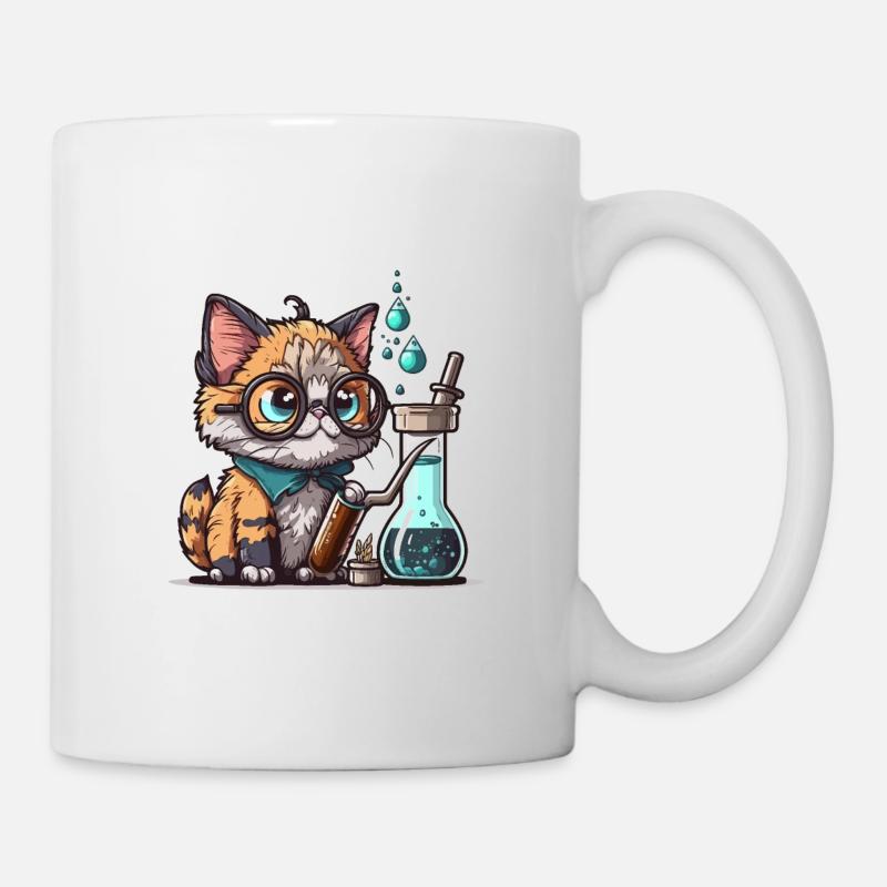 Découvertes félines - Mug blanc - blanc