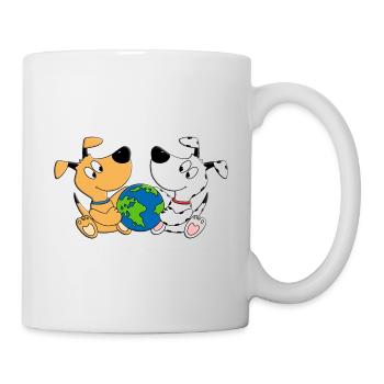 HUNDE - WELT - ERDE - HUND - LIEBE - PLANET - TIER - Tasse - Weiß - Rechts