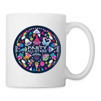 Trolls Party All Stars Logo Colourful - Mug - white - Right