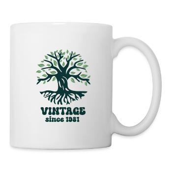 Vintage 1981 - Tasse - Weiß - Rechts