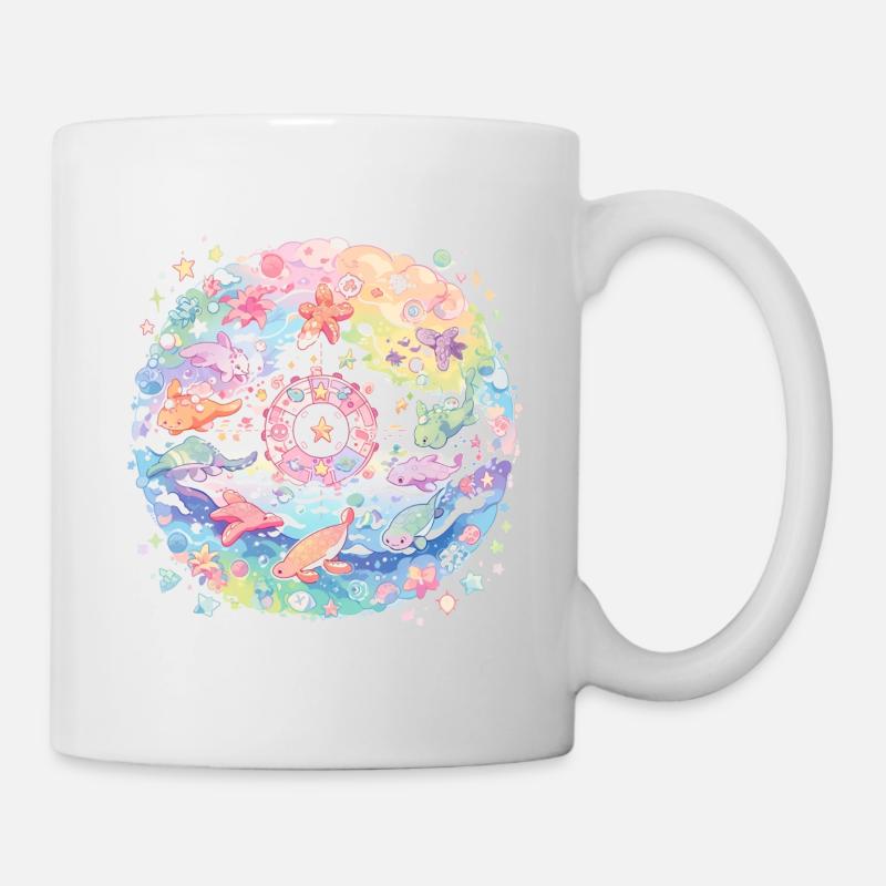 Niedliche Meerestiere - Tasse - Weiß