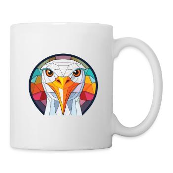 Seagull Colorful Watercolor Animal Illustration - Mug - white - Right