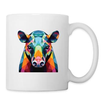 Tapir Colorful Watercolor Animal Pet Illustration - Mug - white - Right