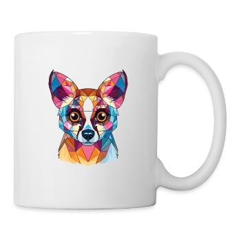 Cat Lemur Colorful Watercolor Animal Illustration - Mug - white - Right