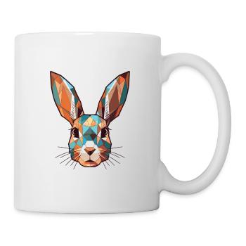Rabbit Colorful Watercolor Animal Pet Illustration - Mug - white - Right