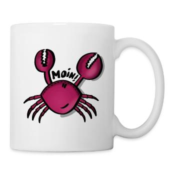 Krabbe Moin - Tasse - Weiß - Rechts