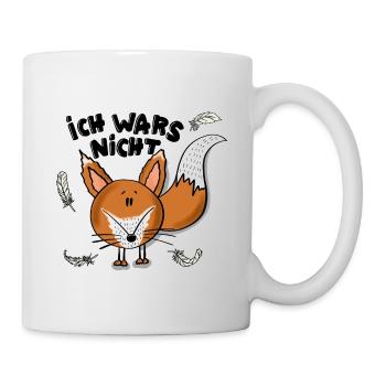 Fuchs unschuldig - Tasse - Weiß - Rechts