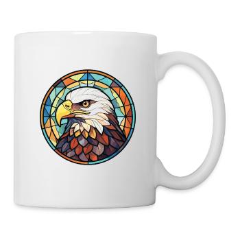 Eagle Colorful Watercolor Animal Pet Illustration - Mug - white - Right