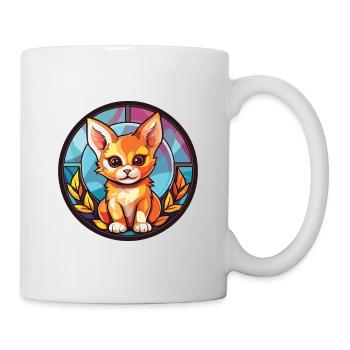 Chaton bébé chat coloré aquarelle Animal Cartoon - Mug blanc - blanc - Droite