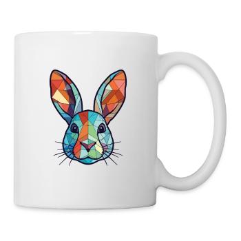 Illustration d’animaux de compagnie aquarelle colorée aquarelle de lapin - Mug blanc - blanc - Droite