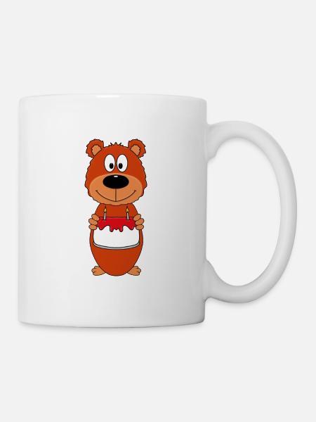 GEBURTSTAG - TEDDY - BÄR - TEDDYBÄR - TORTE - Tasse - Weiß