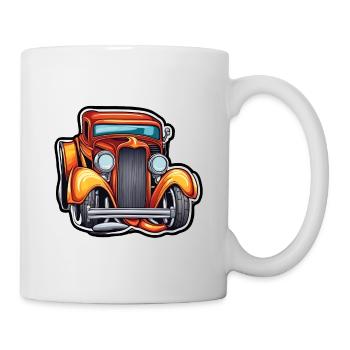 Hot Rod / Voiture / Véhicule / Automobile / Moteur - Mug blanc - blanc - Droite