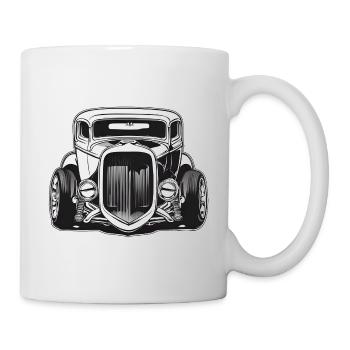 Hot Rod / Voiture / Véhicule / Automobile / Moteur - Mug blanc - blanc - Droite