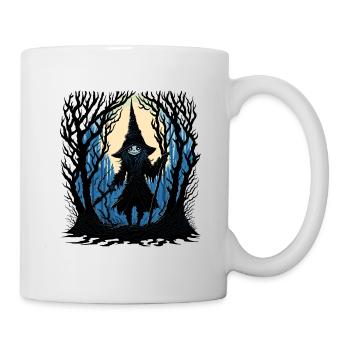 Hexe im Wald - Tasse - Weiß - Rechts