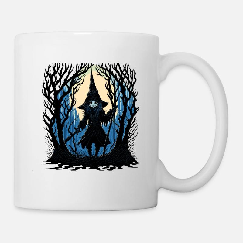 Sorcière dans la forêt - Mug blanc - blanc