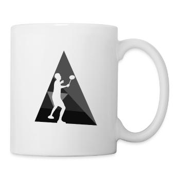 Badminton Drop Smash Badmintonspieler - Tasse - Weiß - Rechts