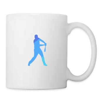 Baseball Baseballschläger Catcher Baseballspieler - Tasse - Weiß - Rechts