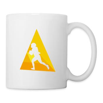 American Football Quarterback Touchdown - Tasse - Weiß - Rechts