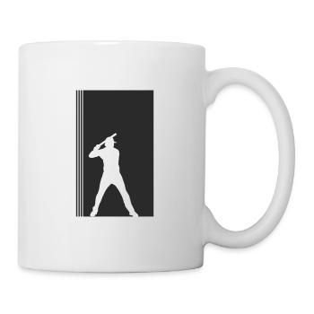 Baseball Baseballschläger Bat Batting - Mug - white - Right