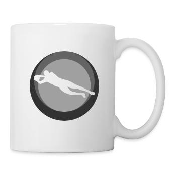 Fußball Tormann Fußball - Tasse - Weiß - Rechts