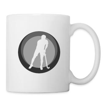 Field Hockey Player Indoor - Mug - white - Right
