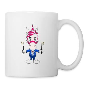 EINHORN - ZAUBERER - ZAUBEREI - MAGIE - ZAUBERN - Tasse - Weiß - Rechts