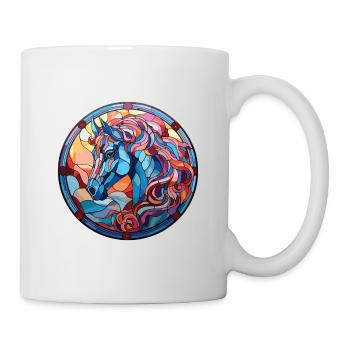 Cheval Aquarelle Colorée Animal Illustration D’animaux De Compagnie - Mug blanc - blanc - Droite