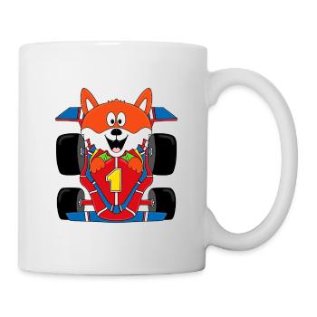 FUCHS - MOTORSPORT - AUTO - RENNWAGEN - SPORT - Tasse - Weiß - Rechts